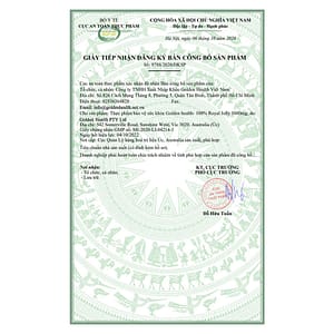 Giấy công bố Viên uống Sữa ong chúa Golden Health