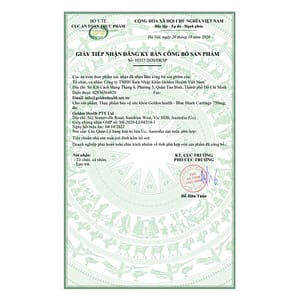 Giấy công bố viên uống sụn vi cá mập