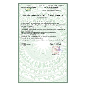 Giấy công bố Avatar Viên uống sữa ong chúa Golden Health